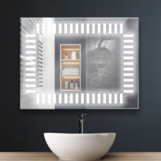  Зеркало "пианино" с LED подсветкой в алюминиевой рамке